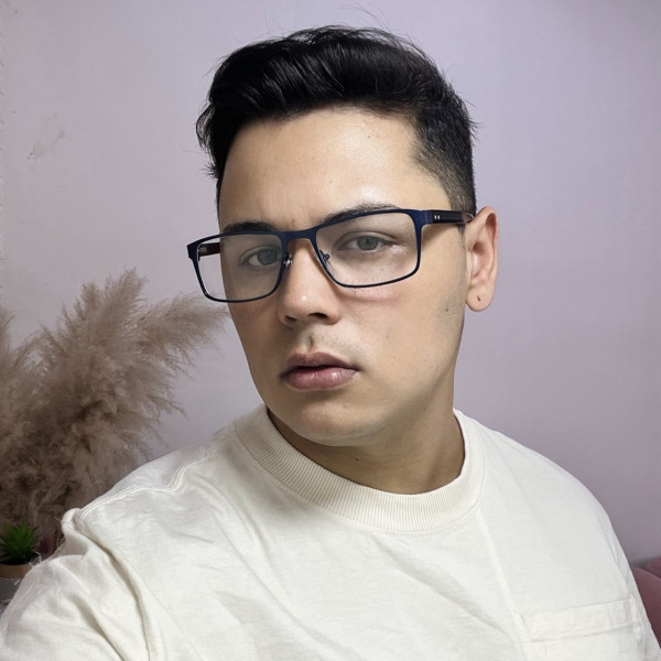 Armação de Óculos AQ240504 Retangular Azul